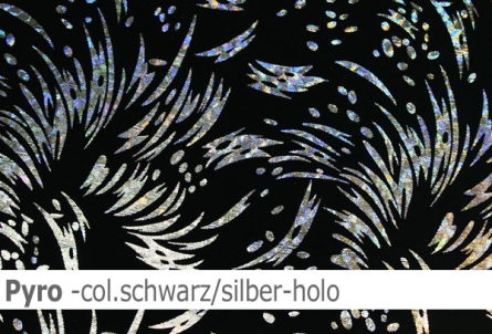 Lycra Design Pyro mit Hologramm - L609 - Reste