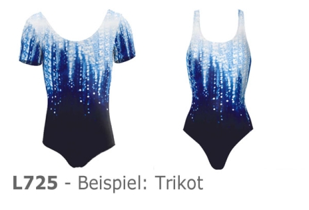 Lycra spotlight shading - col. weiss-marine - Reste