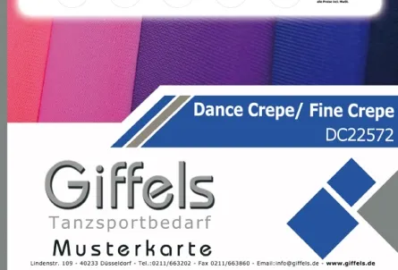 Musterkarte - Dance Crepe/ Fine Crepe