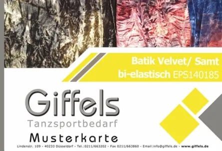 Musterkarte - Samt/velvet Batik bi-elastisch EPS140185