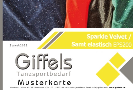 Musterkarte - Sparkle Velvet elastisch EPS200