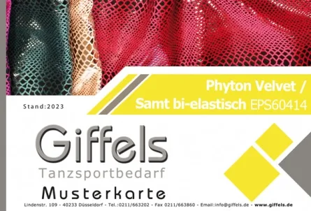 Musterkarte - Phyton Velvet - Samt bi-elastisch EPS60414