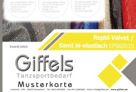 Musterkarte - Reptil Velvet - Samt bi-elastisch EPS60515