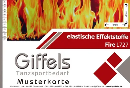 Bestellen Sie die Musterkarte Fire L727