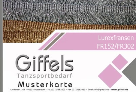 Musterkarte - Lurexfransen