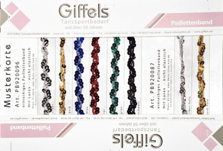 Musterkarte - Paillettenband PB920096