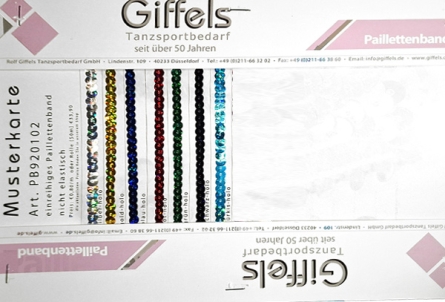 Musterkarte - Paillettenband PB920102