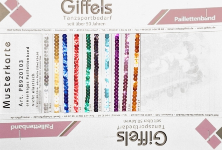 Musterkarte - Paillettenband PB920103