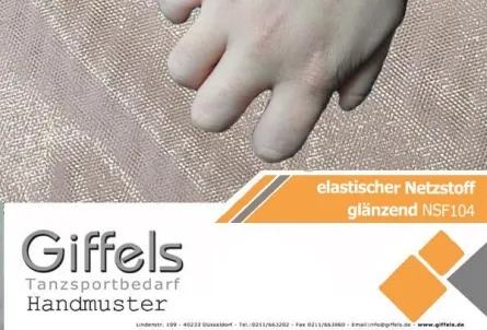 Handmuster - glänzender Netzstoffe NSF104