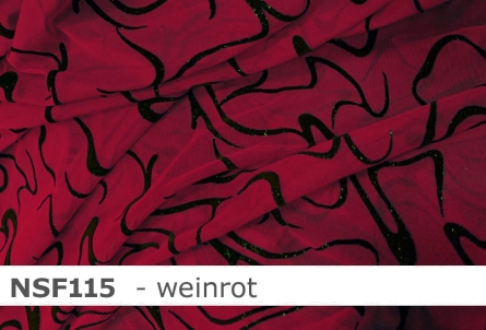 Stretch net - weicher Netzstoff beflockt - Reste