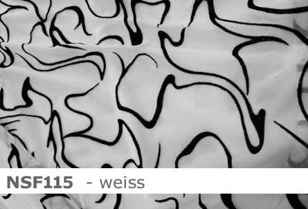 Stretch net - weicher Netzstoff beflockt - Reste