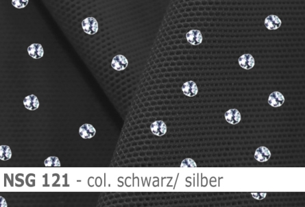 Stretch net - weicher Netzstoff mit Pailletten - Reste