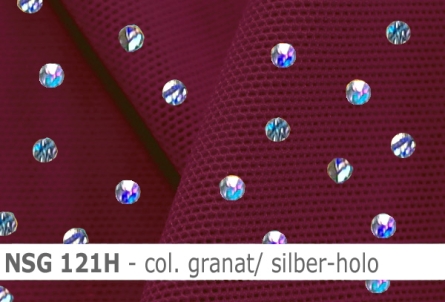 Stretch net - weicher Netzstoff mit Holo-Pailletten - Reste