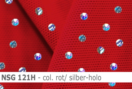 Stretch net - weicher Netzstoff mit Holo-Pailletten - Reste