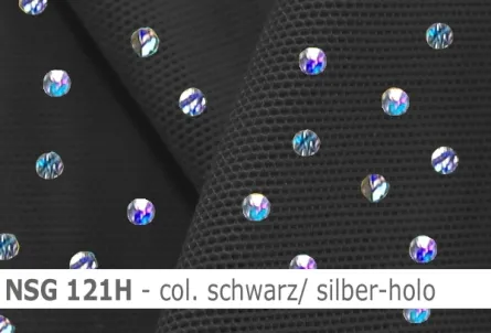 Stretch net - weicher Netzstoff mit Holo-Pailletten