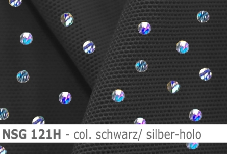 Stretch net - weicher Netzstoff mit Holo-Pailletten - Reste