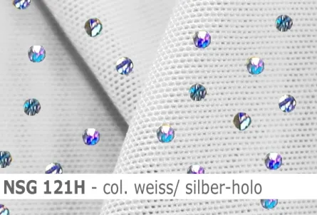 Stretch net - weicher Netzstoff mit Holo-Pailletten