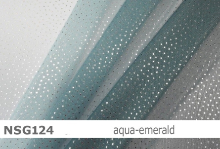 Preview: Netzstoff mit Farbverlauf & Pailletten