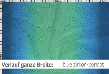 Netzstoff mit Farbverlauf & Pailletten - Reste