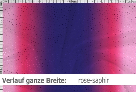 Netzstoff mit Farbverlauf & Pailletten