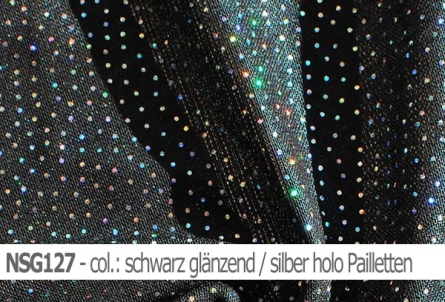 Stretch net - weicher Netzstoff mit Pailletten - Reste
