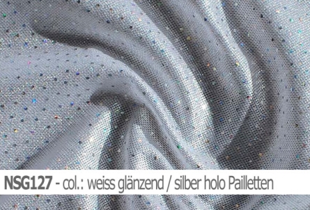 Stretch net - weicher Netzstoff mit Pailletten - Reste