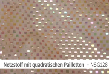 Netzstoff-stretchnet mit Pailletten