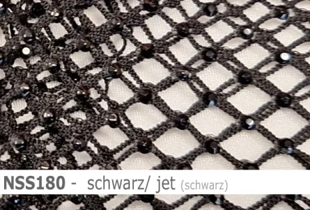 Netzstoff - Fishnet mit Strass