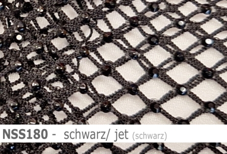 Netzstoff - Fishnet mit Strass - Reste