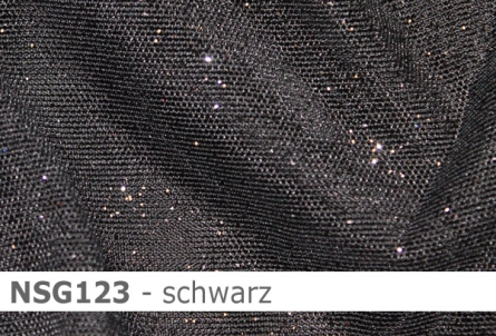Netzstoff mit Glitzer - Reste