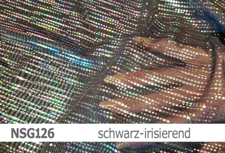 Preview: Stretch net - weicher Netzstoff irisierend - Design Stella - Reste