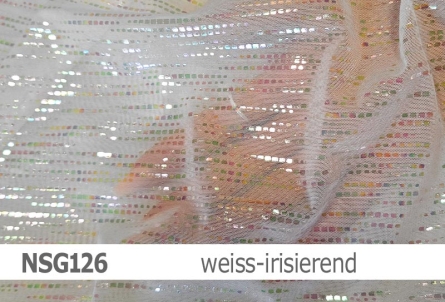 Stretch net - weicher Netzstoff irisierend - Design Stella - Reste