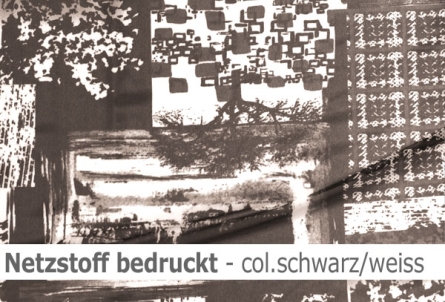 Preview: Stretch net - weicher bedruckter Netzstoff