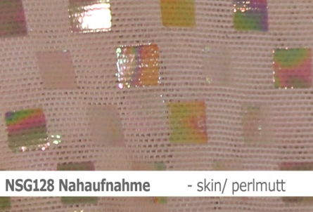 Stretch net - Netzstoff mit quadrat. Pailletten - Reste