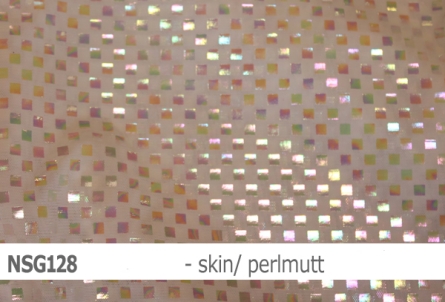Stretch net - Netzstoff mit quadrat. Pailletten - Reste
