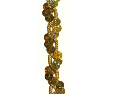 Preview: Holo Paillettenband - Wellen