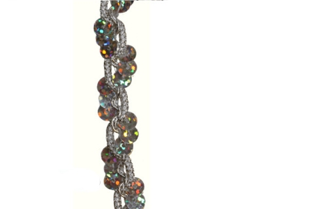 Preview: Holo Paillettenband - Wellen