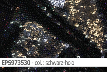elastischer Holo-Paillettenstoff - Reste