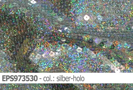 elastischer Holo-Paillettenstoff