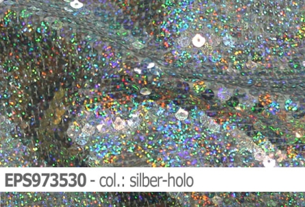 elastischer Holo-Paillettenstoff - Reste