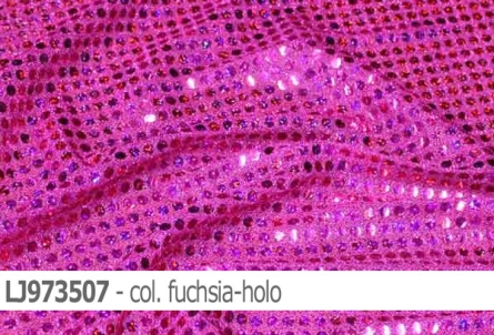 Lurex Jersey mit runden Pailletten - Reste