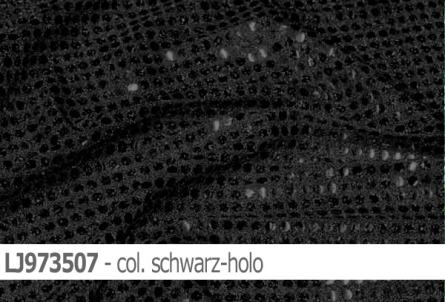 Lurex Jersey mit runden Pailletten - Reste
