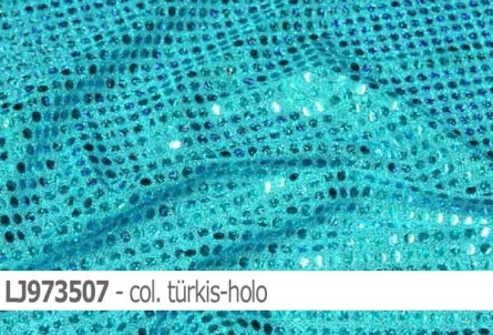 Lurex Jersey mit runden Pailletten - Reste