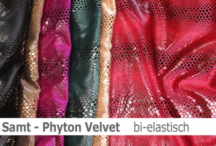 Preview: Samt - Design Phyton Velvet