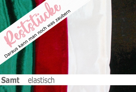 Samt günstig - elastisch - Reste