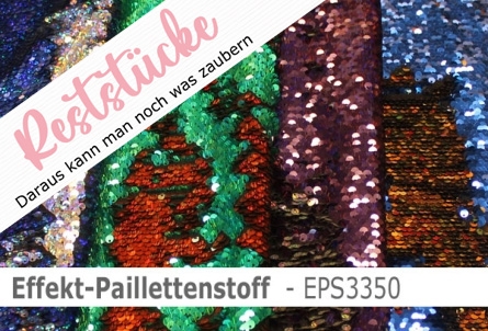 Dieser Paillettenstoff ändert je nach Streichrichtung seine Farbe
