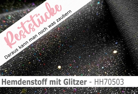 Hemdenstoff mit Glitzer - HH70503 - Reste