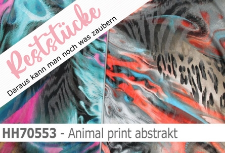 elastischer Hemdenstoff mit abstraktem Animal print