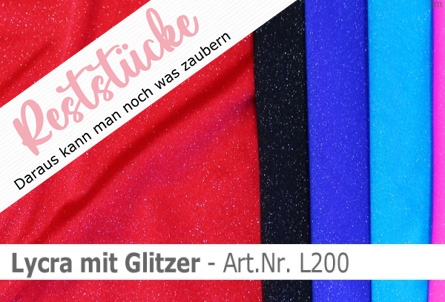 Lycra mit Glitzer - Reste