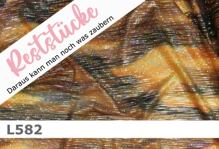 Lycra - Design Herbst mit Lurex - Reste